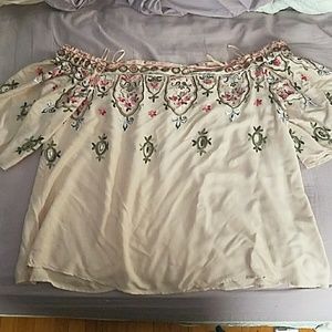 NWOT Democracy  Off The Shoulder Top